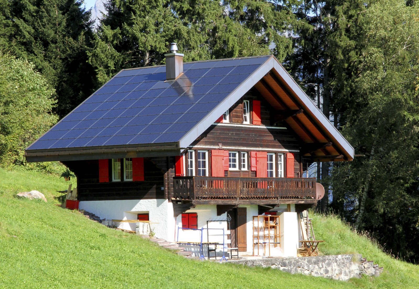 Dachziegel aus Photovoltaik,Indach-Photovoltaiksystem